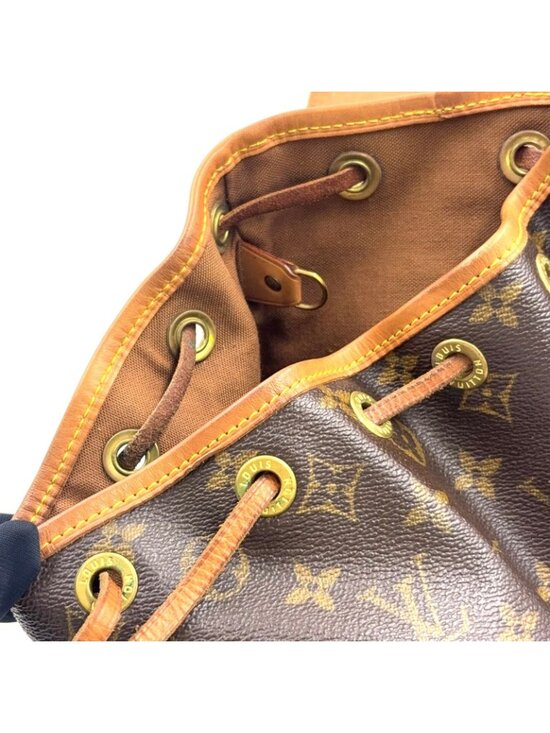 Louis Vuitton Minimontsouris Monogram Leather Brown Backpack Gold main image 6
